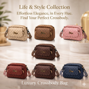 Premium Checkered Crossbody Bag