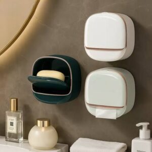 Elegant Wall-Mounted Flip Soap Dish