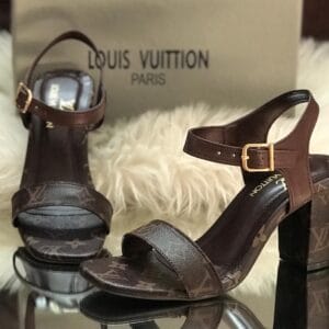 Signature Monogram Block Heel Sandals