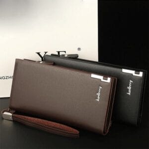 Baellerry Unisex Long Leather Wallet & Clutch